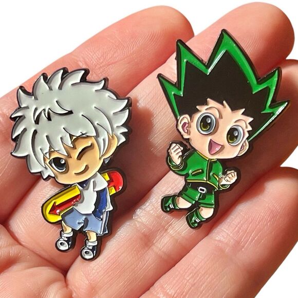 Hunter x Hunter Gon and Killua Enamel Pin Set of 2 Pins - Picture 6 of 8